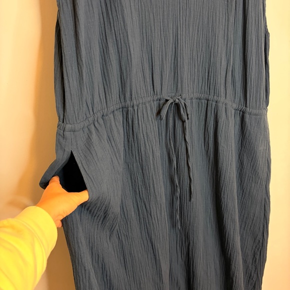 Pact Dress Navy Blue Drawstring Waist Mini Sleeveless XXL Dress - Picture 8 of 10